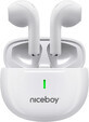 Niceboy HIVE Beans cuffie wireless Niceboy HIVE Beans Pop bianco