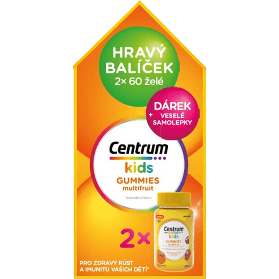 Centrum Kids Multifrucht-Gummis, 2 x 60 Stück