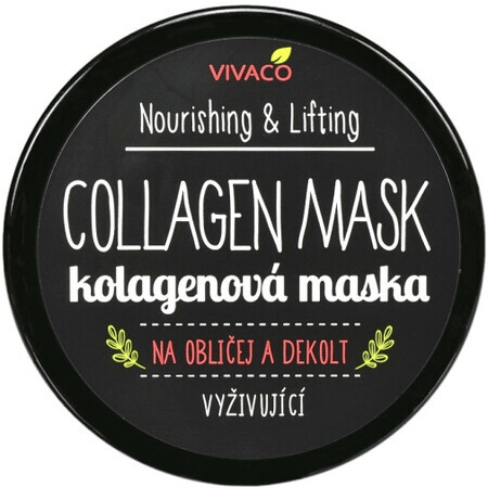 Vivaco Maschera al collagene per viso e décolleté 100 ml