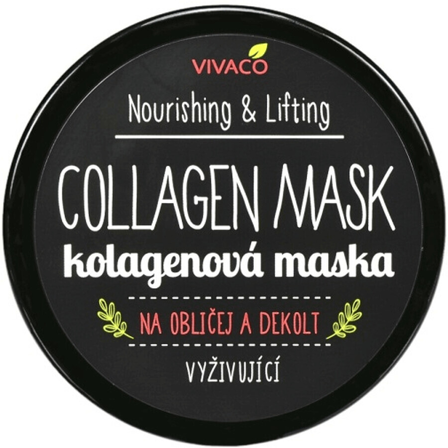 Vivaco Maschera al collagene per viso e décolleté 100 ml