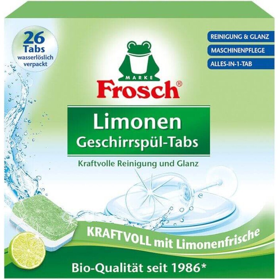 Frosch All in 1 ECO Compresse per lavastoviglie Limone 26 compresse