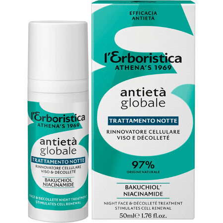 Erboristica Global Crema Notte Anti-Età con collagene vegetale 50 ml