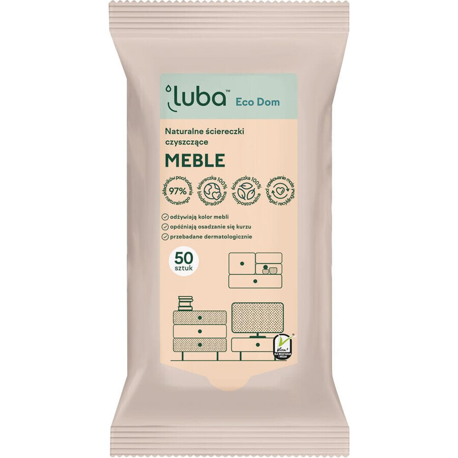 Luba EKO Salviette detergenti naturali - Mobili 50 pz.