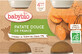 Babybio Pur&#232; di patate dolci 2 x 130 g