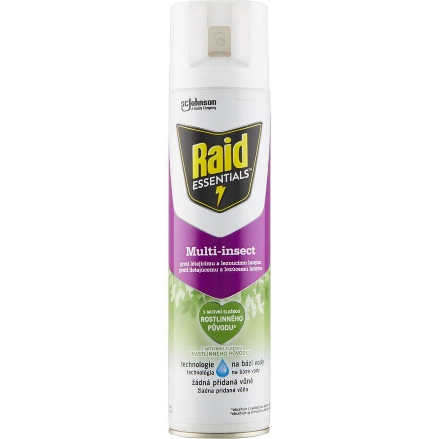 Raid Essentials Multi-Insect contro gli insetti volanti e striscianti 400 ml