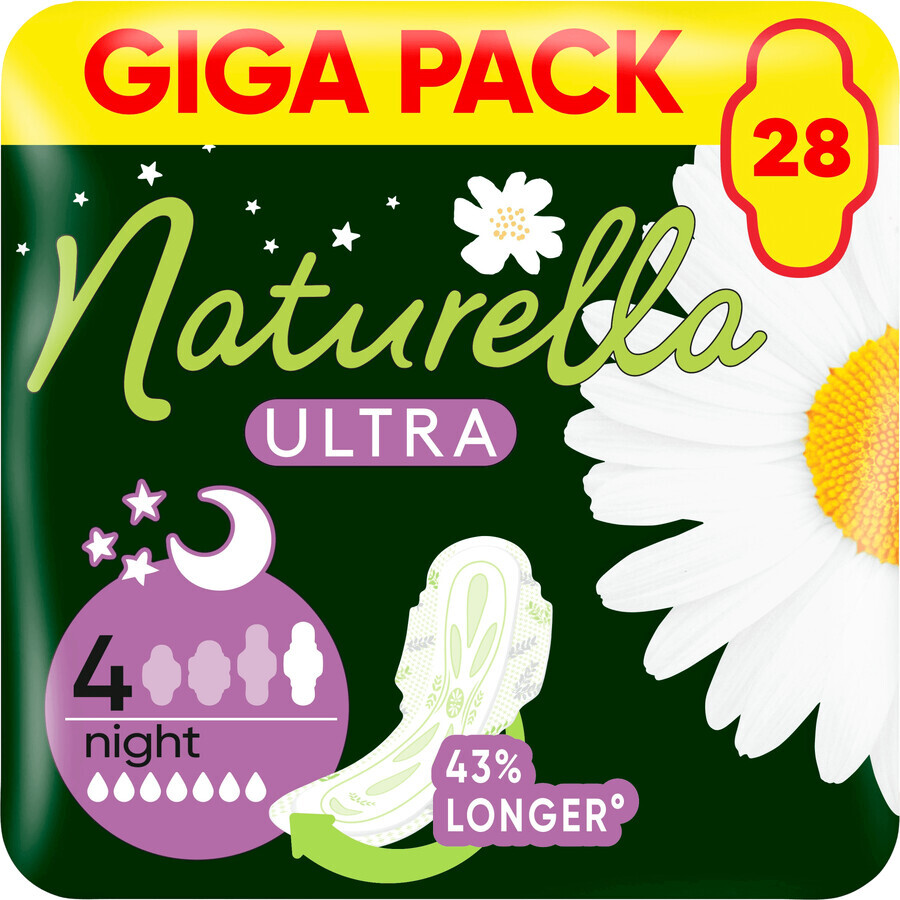 Naturella Ultra Night taglia 4 assorbenti con ali 28 pz.