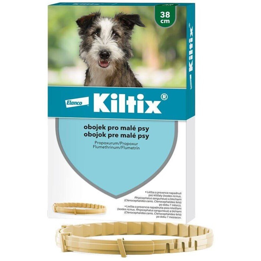 Collare Kiltix per cani di piccola taglia circonferenza 38 cm