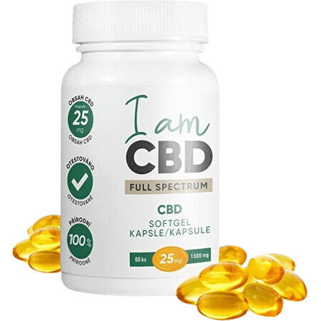 Io sono CBD Spettro completo CBD CBD 1 500 mg 60 capsule