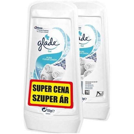 Glade By Brise Pure Clean Linen Gel deodorante per ambienti 2 x 150 g