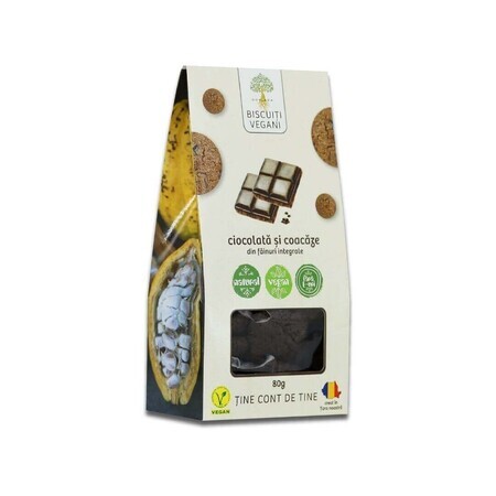 Vegan chocolate and cashew cookies, 80 gr, Govinda