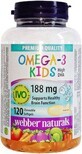 Webber Naturals Omega-3 per bambini 188 mg qualit&#224; IVO, 120 capsule