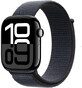 Apple Watch Series 10 GPS 46 mm Cassa in alluminio Jet Black da 46 mm con Ink Sport Loop