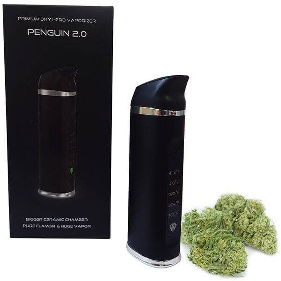 Vaporizzatore Green Earth per canapa CBD e altre erbe, nero