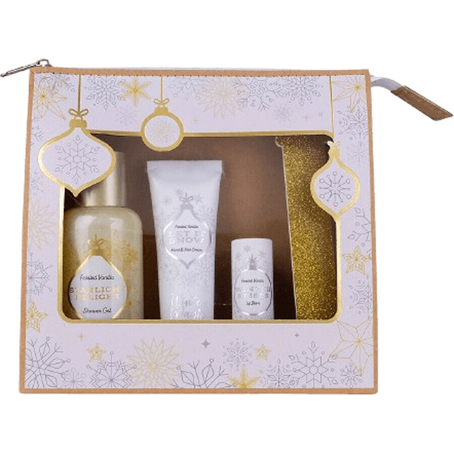 Accentra Winter Winter magic spa set in sacchetto cosmetico di carta per cosmetici