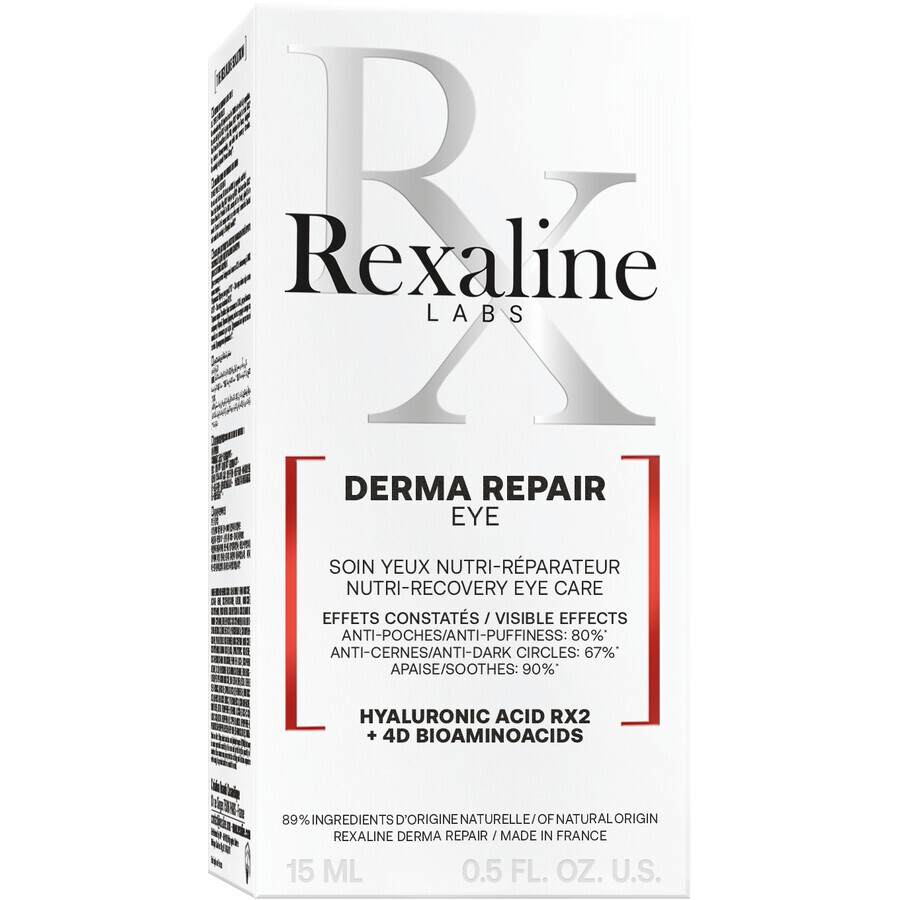 Rexaline Derma Repair Crema lenitiva per il contorno occhi per pelli sensibili 15 ml