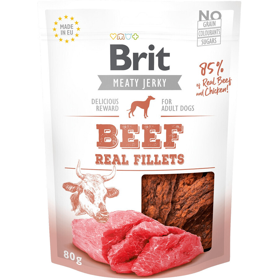 Brit Snack Jerky Filetto di manzo e pollo 80 g