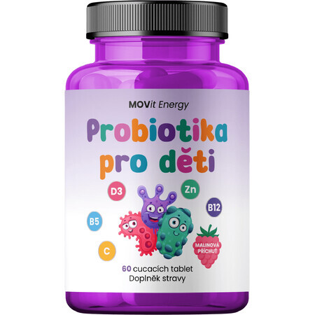 MOVit Energy Probiotico per bambini con vitamine 60 compresse