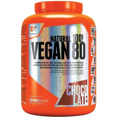 Extrifit Vegan 80 cioccolato 2000 g