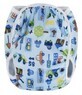 T-Tomi Costume da bagno con pannolino, macchina blu, taglia S 5 - 8 kg