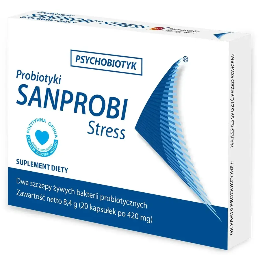 Stress Psychobiotic, 2 x 20 capsule, Sanprobi 