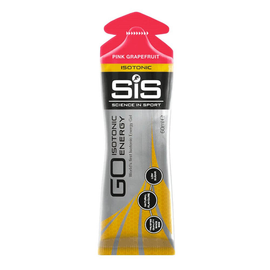 Gel isotónico energizante con sabor a pomelo rosa Go Isotonic, 60 ml, Sis