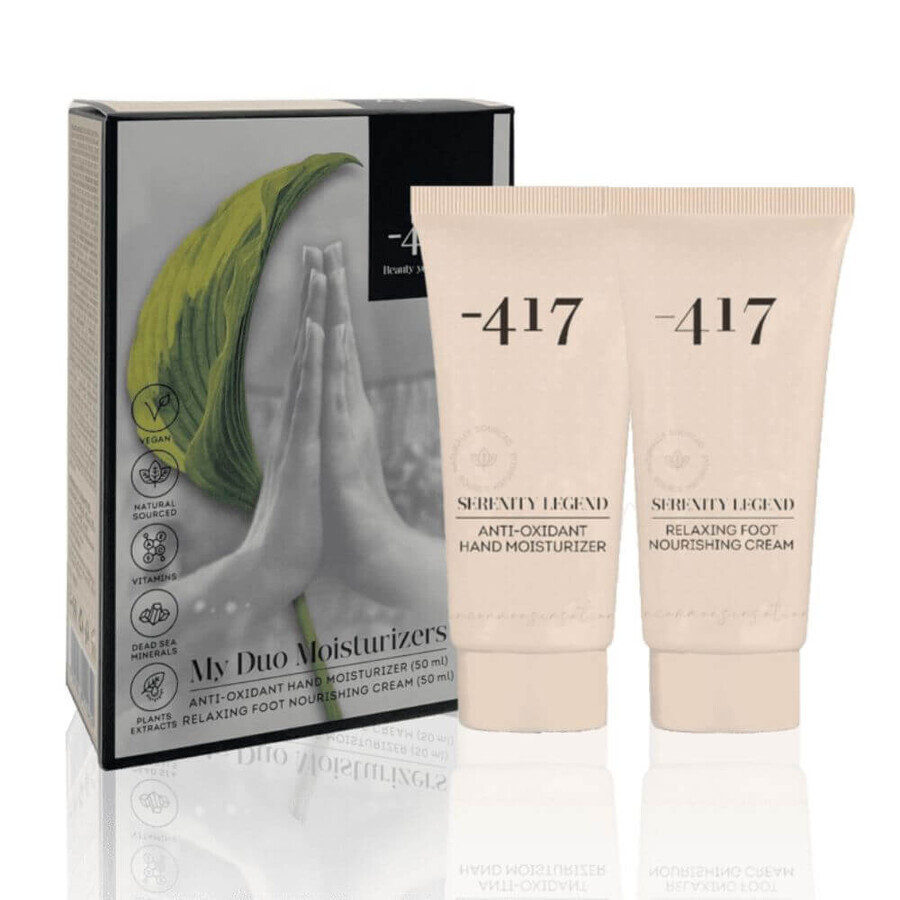 Set per la cura, Crema per le mani 50 ml + Crema per i piedi 50 ml My Duo Moisturisers Ocean, Minus 417