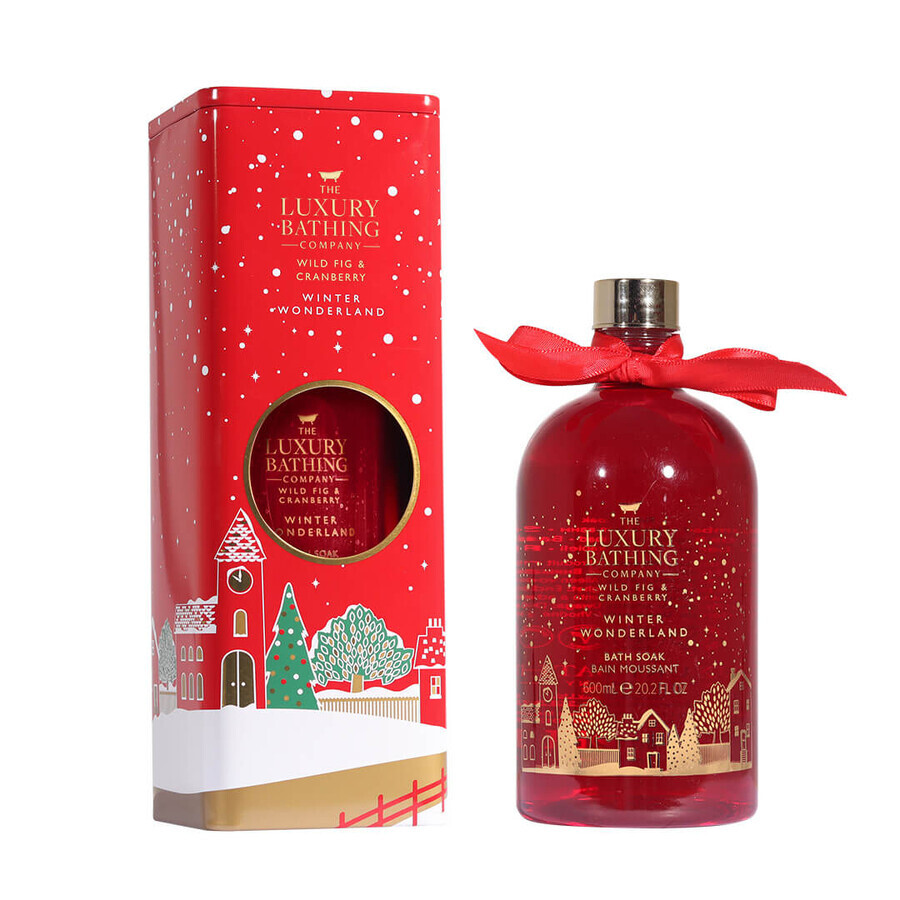 Bagnoschiuma Festive Bubbles al fico selvatico e al mirtillo rosso, 600 ml, The Luxury Bathing