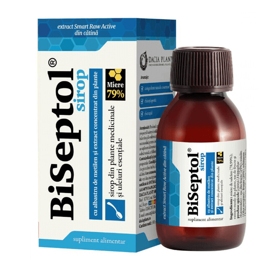 BiSeptol syrup, 100 ml, Dacia Plant