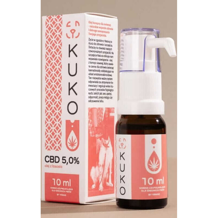 CBD oil 5% for medium dogs - 10ml KUKO Salmon Oil by Yango