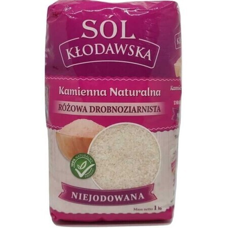 Sale rosa non iodato a grana fine Kłodawska 1 kg