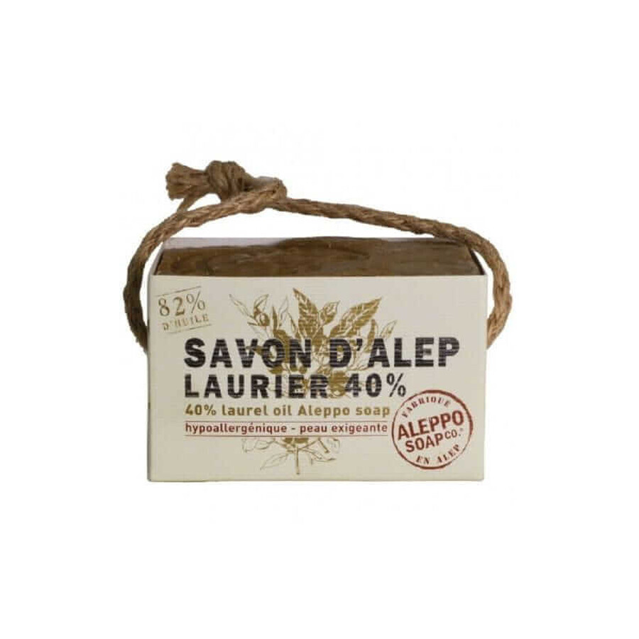 Sapone di Aleppo 40% olio di oliva e olio di alloro 200 g Sapone D'Alep Laurier