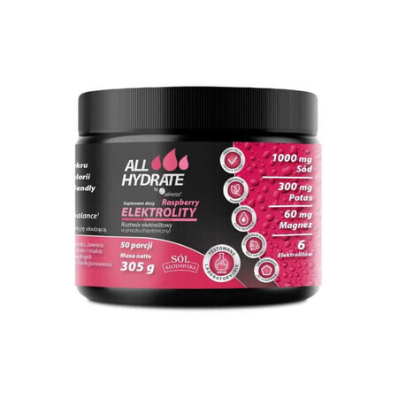 Electrolytes Raspberry 305g ALLHydrate