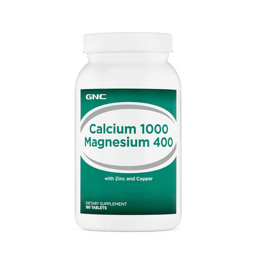 Calcio 1000 mg e Magnesio 400 mg, 80 compresse, GNC