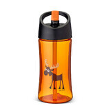 Mug with tritan straw, 350 ml, Orange, Carl Oscar