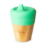 Tazza in bambù con becco, 190 ml, verde, Eco Rascals