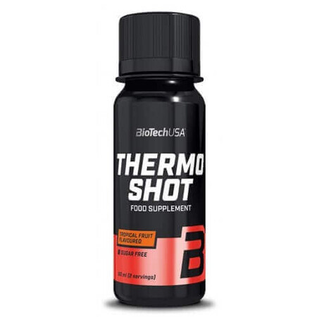 Black Thermo Shot con aroma di frutta tropicale, 60 ml, Biotech USA