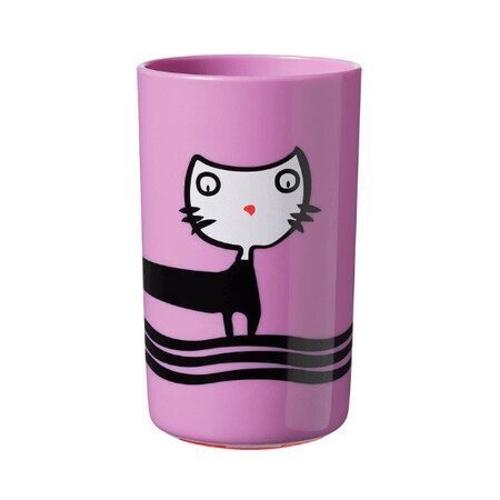 No Knock Large Pink Cat Mug, + 12 months, 300 ml, Tommee Tippee