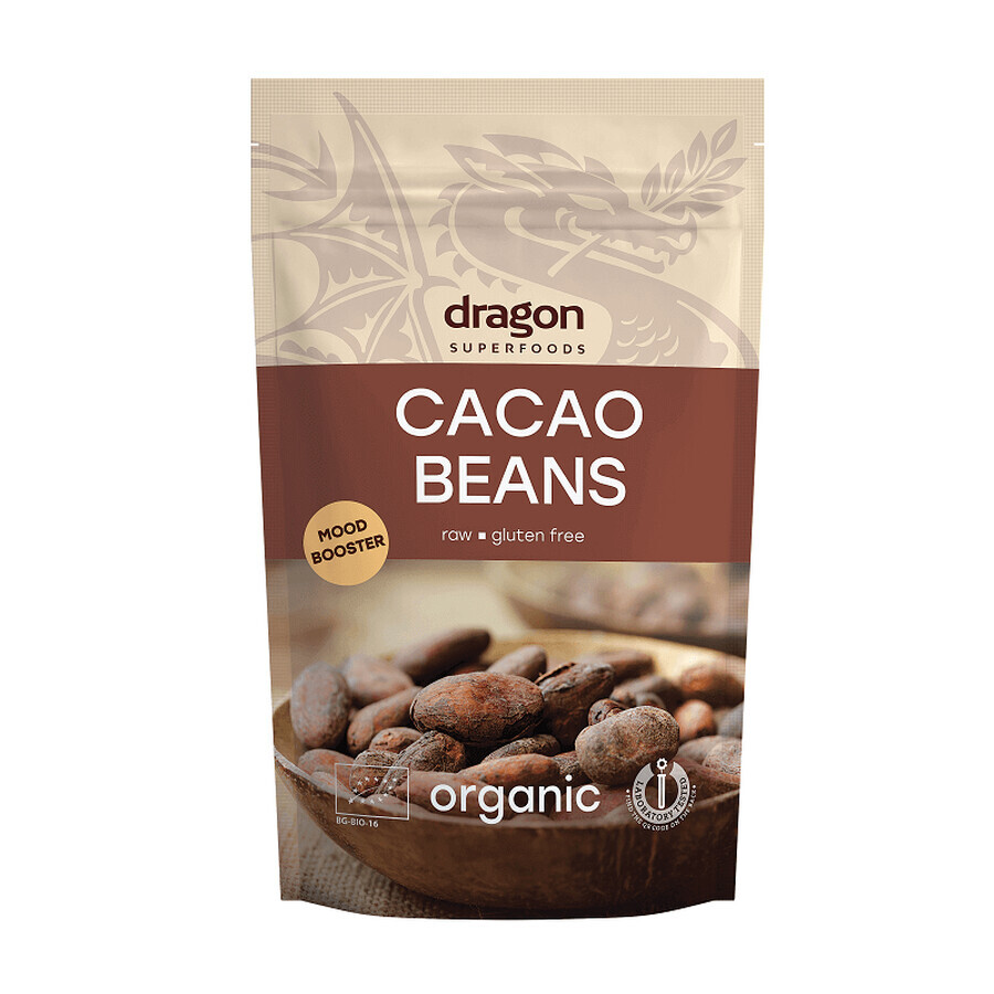 Cocoa beans whole Eco, 200 g, Dragon Superfoods