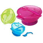 Bowl with suction cup and spoon, 360 ml, +6 months, Nuby