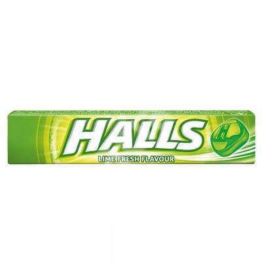 Halls Lime Fresh Lime Flavored Candies, 9 pieces, Kraft Food