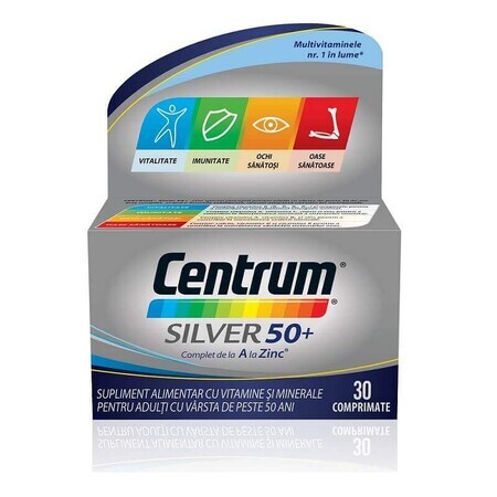 Centrum dalla A alla Z Argento 50+, 30 compresse, Gsk