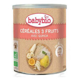 Cereali bio con 3 frutti e quinoa, 220 g, Babybio