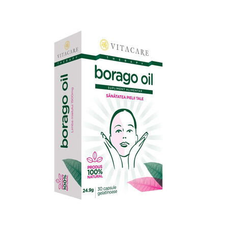 Aceite de Borago, 30 cápsulas, Vitacare