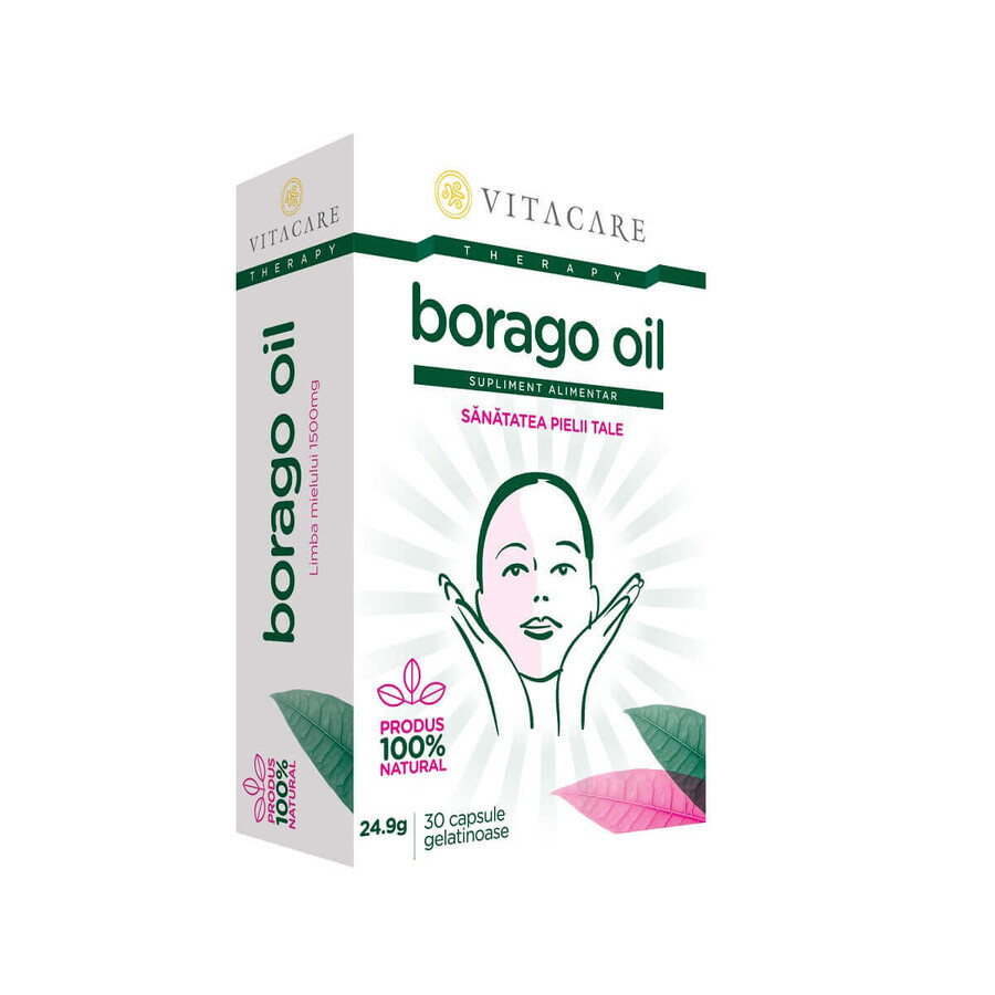 Aceite de Borago, 30 cápsulas, Vitacare