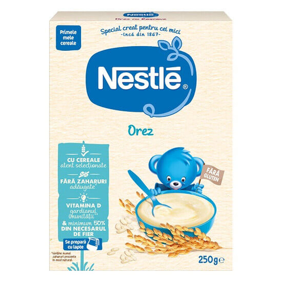 Rice cereal, +6 months, 250 g, Nestle