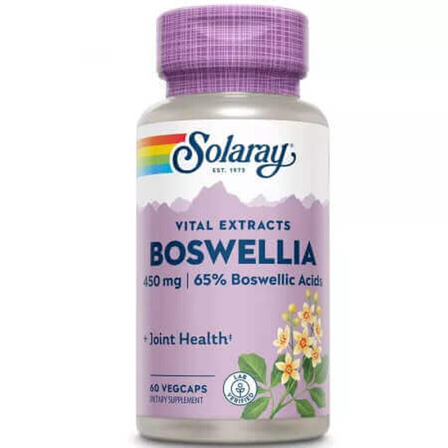 Boswellia 450 mg Solaray, 30 vegetarian capsules, Secom