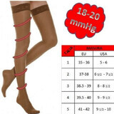 Compression stockings with Sahara band, No. 3, LadyGloria