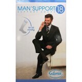 Man Support Knee High Medical Socks No. 4, black, Gloria