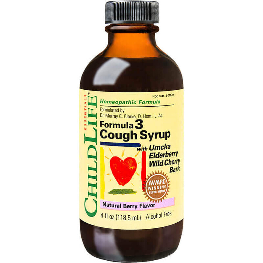 Fruit-flavoured Cough Syrup, 118.5 ml, Childlife Essentials