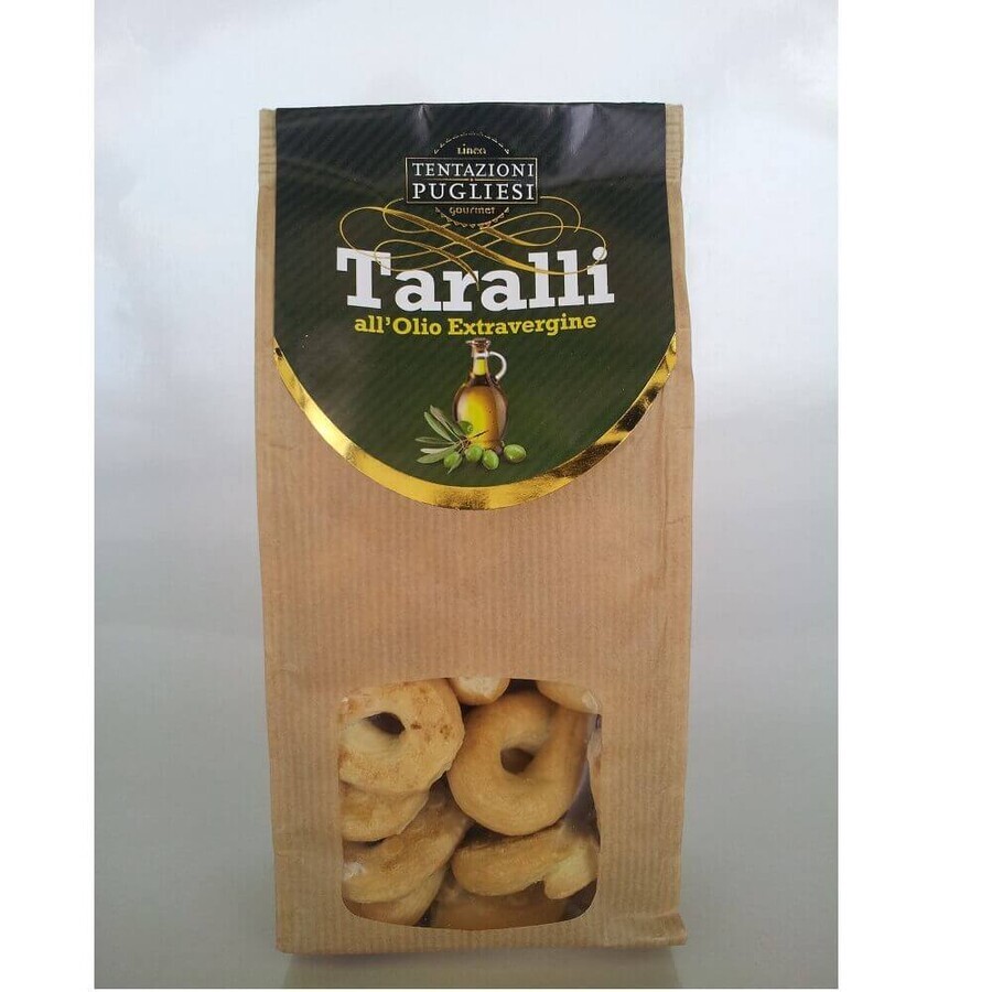 Bretzel all'olio extra vergine di oliva Tiralli Gourmet, 250 g, Tentazioni Pugliesi